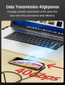 USB4.0 Thunderbolt3 Magnetic Adapter USB C To Type C 40Gbps 100W Fast Charging Magnet Converter Cable 8K@60Hz USB Type C Adapter.