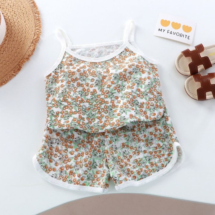 Girls%20Summer%20Clothes%20Sets%20New%20Baby%20Sleeveless%20Tops%20Shorts%202%20Pieces%20Suit%20Girls%20Square%20Collar%20Clothing%20Set%20Kids%20Cotton%20Clothes%20-%20Image%204