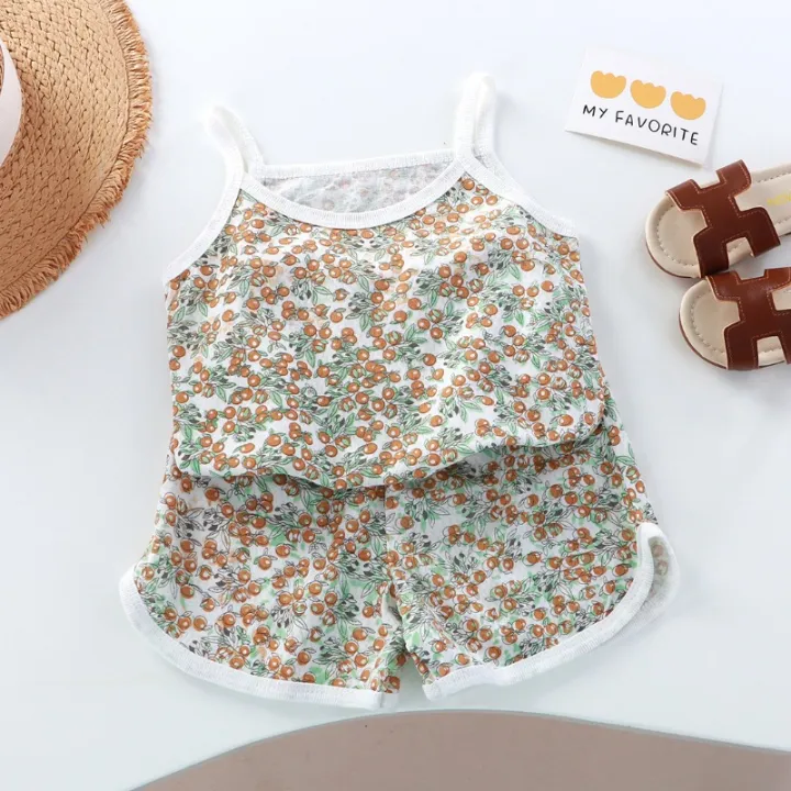 Girls%20Summer%20Clothes%20Sets%20New%20Baby%20Sleeveless%20Tops%20Shorts%202%20Pieces%20Suit%20Girls%20Square%20Collar%20Clothing%20Set%20Kids%20Cotton%20Clothes%20-%20Image%204