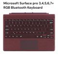 Microsoft Surface Pro 3/4/5/6/7 RGB Backlight Bluetooth Tablet Keyboard. 