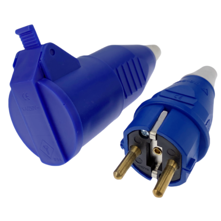 16A 220V-240V 2P+E IP44 European specifications air conditioning Industrial Plug Socket for cable Electric Power Connector