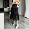 2026 Fashion A- Line Half Skirt Women's Summer New Style High waist Midi Length Cake Skirt Korean Style Fashion Pleated Skirt. 