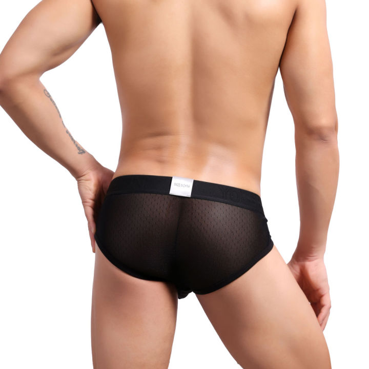 Men's%20Low%20Waist%20U-Convex%20Triangle%20Mesh%20Underwear%20Breathable%20Comfortable%20Large%20Bag%20Design%20%20Briefs%20for%20Men%20-%20Image%202