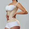 Fajas Body Shaper Shapewear Women Vest Tops Double Compression Waist Trainer Corset Adjustable Zipper and Hook-eyes.