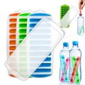 Pop Out Plastic Ice Cube Tray with Lid Reusable Ice Stick Tray Mold for Water and Sport Bottles. 
