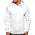 FASHIONABLE WHITE FLEECE HOODIE FOR BOYS MEN AND WOMEN. 