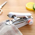 Home Handheld Sewing Machine Protable Outdoor Travel Clothes Fabrics DIY Stitchin Sew Tool Mini Manual Stitch Needlework Machine. 