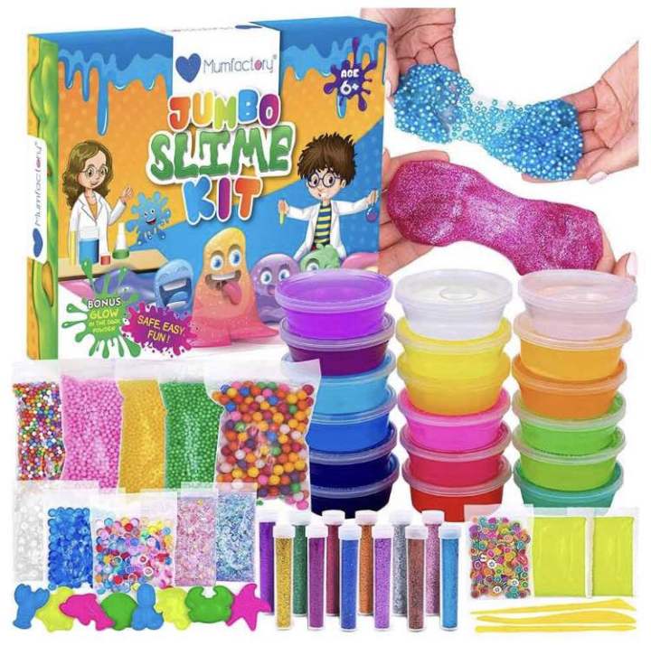 Mumfactory%20Slime%2012%20pcs%20%20/%20Glitter%206%20bottle%20/%20Water%20Balloons%20/%20Orbeez%20balls%20/%201%20Clay%20Mitti%20Pics%20/%2010%20icream%20sticks%20china%20matti%20Jumbo%20Slime%20Kit%20Toys%20in%20Rs%20299%20Box%20Not%20Included%20-%20Image%202