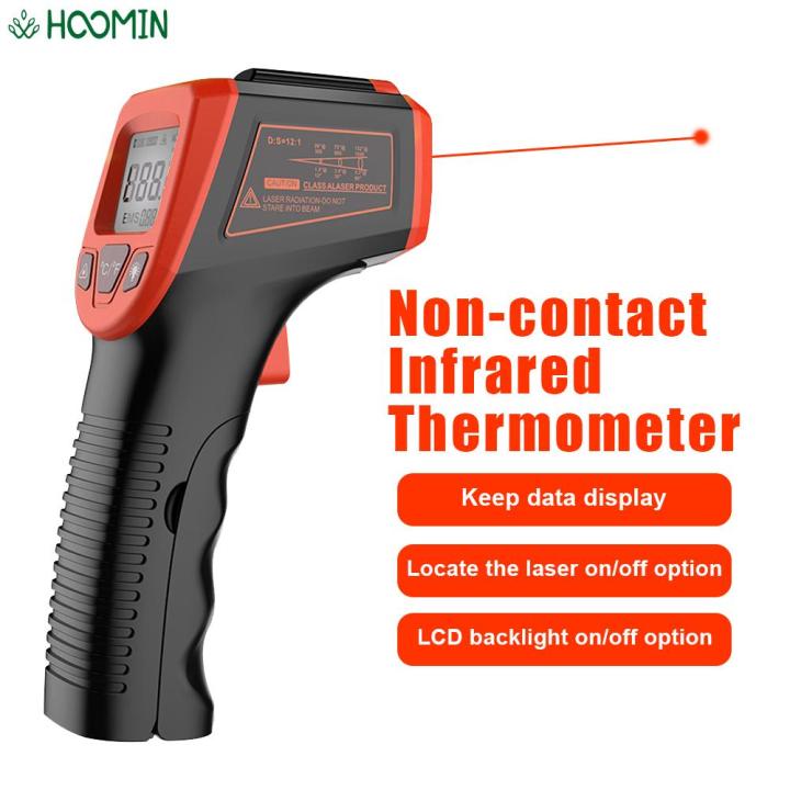 50600°C Digital LCD Industrial Electronic Thermometer NonContact