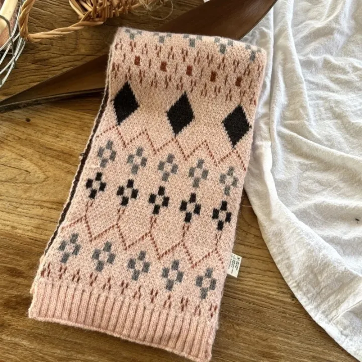 Children%20Winter%20Warm%20Knit%20Cozy%20Neckwear%20Kids%20Accessory%202025%20%20Child%20Neck%20Warmer%20Kids%20Girls%20Light%20Pink%20Cartoon%20Scarf%20-%20Image%206
