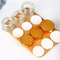 Frosted Glass Jar Golden and Silver Cap 20g and 50g Refillable Ontiment Bottles Empty Cosmatics Jar Pot for Eye Shadow Face Cream Face Mask Container. 