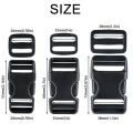 4 Sets Buckles for Straps, Release Buckle Plastic Clip Dual Adjustable, for Luggage Nylon Strap Webbing Outdoor Backpack. 