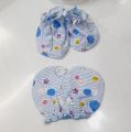 Set for New Born Baby's Cotton Printed
Gloves & Socks Set (0-1 Year). 