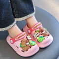 One Pairs of Summer Kids' Garden Clogs Shoes Boys & Girls Beach Sandal Lightweight Breathable Cute Capybara Baby Slippers. 
