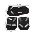 Universal Aluminum Automatic Transmission Car Foot Gas Blue Pedal Set Red Silver Cover Non-Slip Pedals Brake Kit Fuel. 