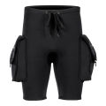 Men Wetsuit Shorts 3mm Neoprene Diving Shorts with Pocket Man Surfing Pants for Water Sports Swimming Snorkeling Boating Scuba. 