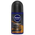 Nevia Men DEEP Black Charcoal Deodorant 48h Espresso Rollon 50ml. 