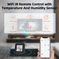 Tuya Smart Universal IR Remote With Temperature Humidity Sensor for Air Conditioner TV AC Works with Alexa  Home Yandex. 