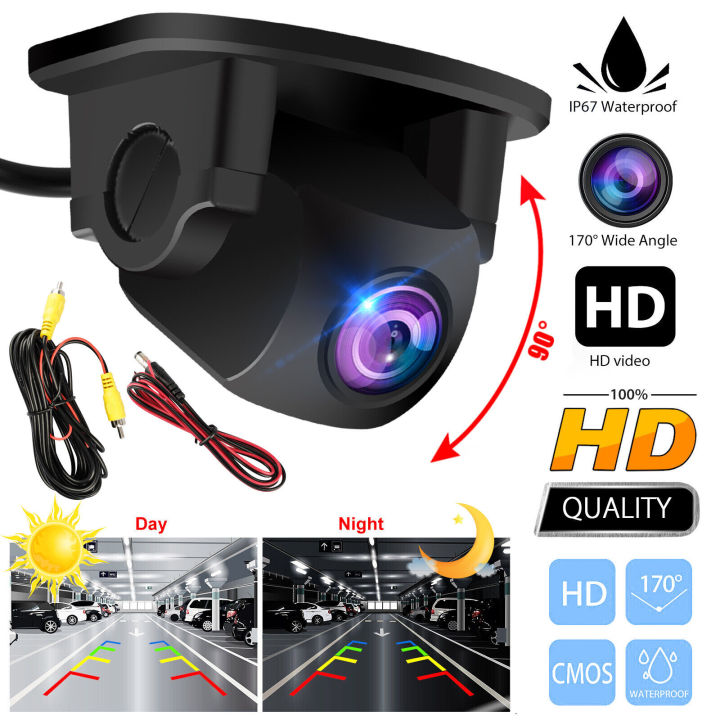 170° Car Backup Back Up Rear View Parking Camera Reverse Night Vision ...