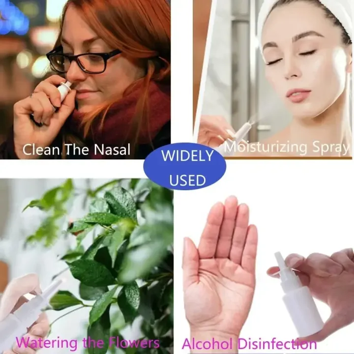 5PCS%2010ml-60ml%20Empty%20Nasal%20Spray%20Pump%20White%20Plastic%20Spray%20Bottles%20Mist%20Nose%20Refillable%20Bottle%20Packaging%20Accessories%20-%20Image%205