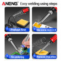 ANENG SL105 Digital Electric Soldering Iron kit Adjustable Temperature Welding Tool Portable Electrocautery Station 110V/220V. 