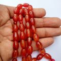 Oval Shape Yamni Aqeeq Stone Tasbeeh 8mm by 12mm Size | Muslim Prayer Beads. 