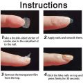 3 Sheets (96pc) Double Sided Tape Clear Nail Stickers Adhesive Tabs Glue Acrylic Nails Press Self-Adhesive Nail Adhesive Tabs Stickers. 