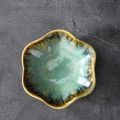 Lotus Leaf Shape Jewelry Tray Ceramic Organizer Necklace Earrings Bracelet Display Packaging Dipping Dish Home Decor Kitchen. 