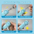 Personal Security Alarm Self Defense 130dB Loud Keychain Portable Safety Anti-satyr For Women Child Elder Girl Emergency Alarm. 