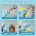 Personal Security Alarm Self Defense 130dB Loud Keychain Portable Safety Anti-satyr For Women Child Elder Girl Emergency Alarm. 