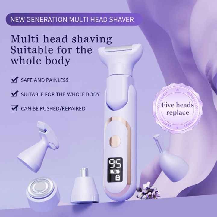 5%20in%201%20Electric%20Razor%20for%20Women%20Shaver%20Lady%20Shaver%20Body%20Hair%20Trimmer%20for%20Armpit%20Bikini%20Arm%20Leg%20Face%20Mustache%20Portable%20Painless%20-%20Image%204