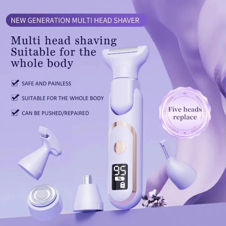 5%20in%201%20Electric%20Razor%20for%20Women%20Shaver%20Lady%20Shaver%20Body%20Hair%20Trimmer%20for%20Armpit%20Bikini%20Arm%20Leg%20Face%20Mustache%20Portable%20Painless%20-%20Image%204