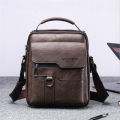 Men's Durable Shoulder Bag High Quality PU Leather Cross Body Sling Bags Travel Crossbody Fashion Pack for Male.