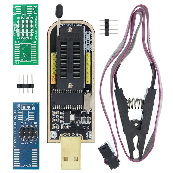 CH341A/CH341B 24 25 Series EEPROM Flash BIOS USB Programmer Module ...