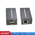 Sfp Media Converter Gigabit Mini10/100/1000Mbps Fiber Optical Ethernet Switch 1SFP1E 1F1E. 