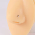 1PC 316L Surgical Steel Nose Stud CZ Crystal Screw Nose Piercing Retainer Holder Flower Nose Bone Ring Body Piercing Jewelry.