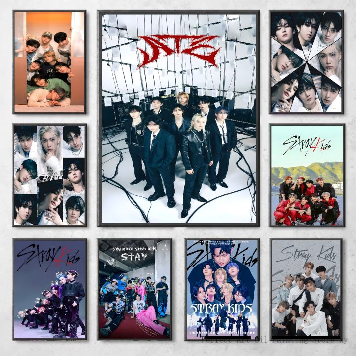 KPOP S-Stray K-Kids Poster Home Living Room Bedroom Bar Cafe Art Decor