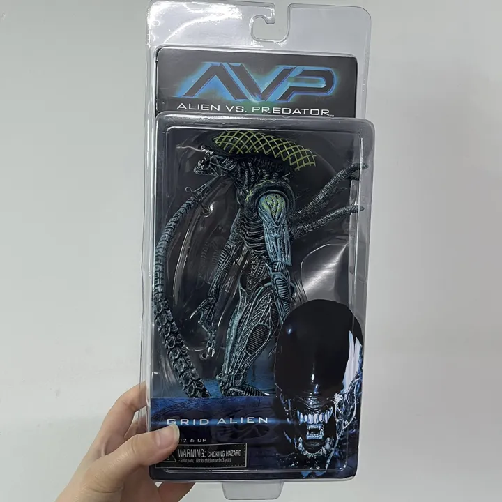 NECA%20Alien%20Vs%20Predator%20Action%20Figure%20Aliens%20vs%20Predator%20Grid%20Alien%20Xenomorph%20Translucent%20Model%20Toys%202pcs%20Desktop%20Collection%20%20-%20Image%206