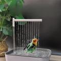 Automatic Bird Bathtub with Running Water USB Electric Bird Shower Box for Lovebird Ferret Cockatiel Bird Supplies.