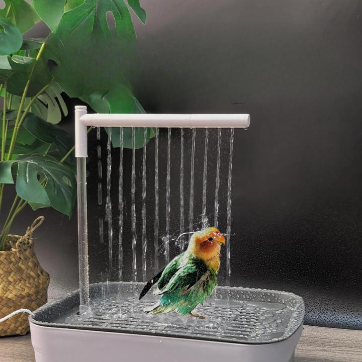 Automatic Bird Bathtub with Running Water USB Electric Bird Shower Box for Lovebird Ferret Cockatiel Bird Supplies