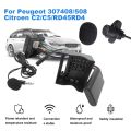For Peugeot 207 307 407 308 For Citroen C2 C3 RD4 12Pin Bluetooth-Compatible Module Wireless Radio Stereo AUX-IN Audio Adapter. 