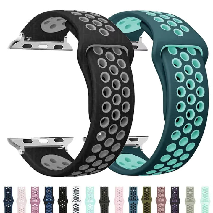 Sport loop strap For watch band Ultra 2 49mm 44mm 40mm 41mm 45mm 42 38mm Silicone bracelet iwatch series 10 9-8-7 6 5 4 SE