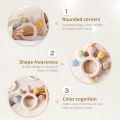Soft Silicone Baby Teether – Cartoon Shape Rich Biting Points, Rounded Corners, Finger Shape Awareness, High-Temp Sterilizable.