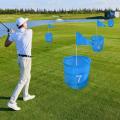 Foldable Outdoor Golf Chipping Game Bucket Golf Game Storage Bucket Portable Organizer Ball Sport Equipment For Lawn Park Beach.