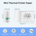 10 Rolls Mini Thermal Printer Sticker Paper,Photo Printer Thermal Paper Rolls Instant Camera Refill Paper, Mini Printer Sticker. 