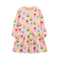 Jumping Meters 2-7T  Princess Girls Dresses Flowers Long Sleeve Party Autumn Spring Baby Clothing Toddler Costume. 