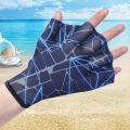 1 Pair of Unisex Camouflage Swimming Gloves - Ideal for Swimming, Surfing, Diving, Snorkeling and Enhance Training Performance.