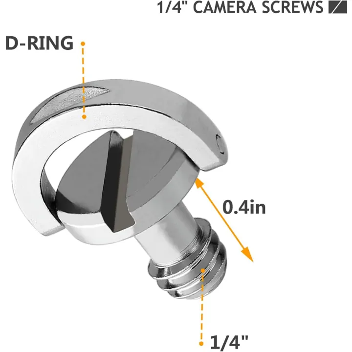 5PCS/%201Set%20Portable%20Metal%201/4%20Camera%20Screw%20for%20Quick%20Release%20Plate%201/4inch%20Folding%20C-ring%20Adapter%20Tripod%20Monopod%20Camera%20Plate%20-%20Image%203