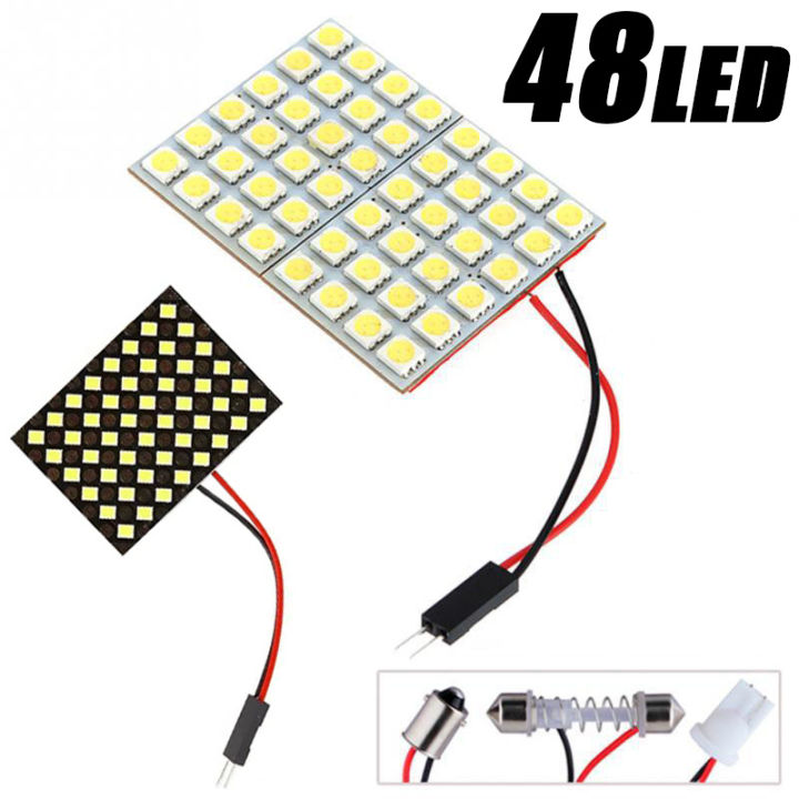 T10 5050 3030 LED Interior Panel White Light Reading Lamp Universal Car ...