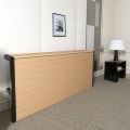 Folding wall bed. 